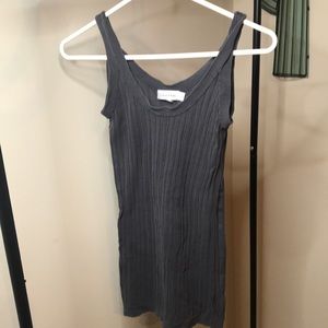 Calvin Klein- XS ribbed dark gray tank! Great condition